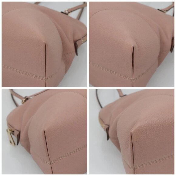 GUCCI Brie Shoulder Bag Leather Gold Pink 323673 - Picture 16 of 16